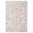 thumbnail image 2 of FairOnly Area Rug 5' x 7' Washable Rug for Living Room Office Oriental Tribal Rug Vintage Medallion Carpet, Pink, 2 of 7