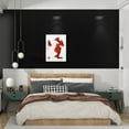 thumbnail image 4 of Ababoorty Black Contact Paper for Cabinets 196"X15.8" Black Wall Paper Roll for Bedroom Self Adhesive Removable Peel and Stick Vinyl Wallpaper Decorative Bathroom Walls Locker Countertops Waterproof…, 4 of 8