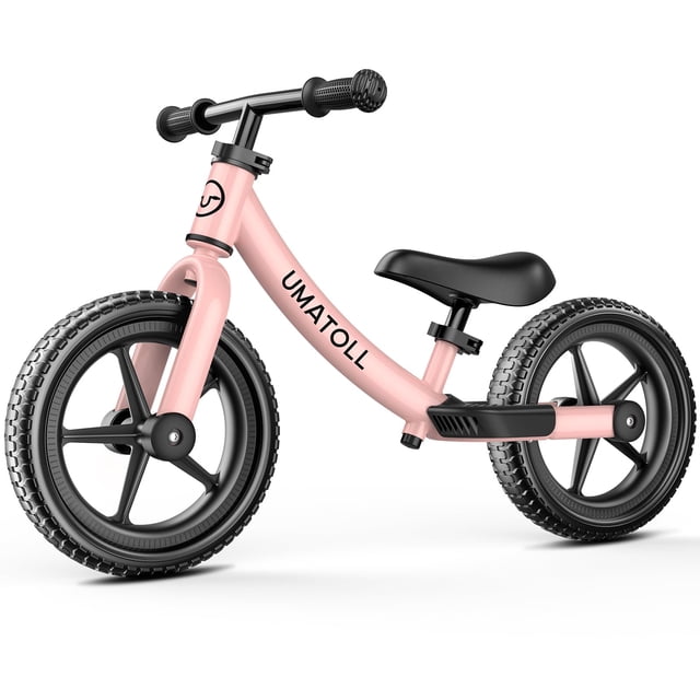 Bicicleta de Equilibrio Umatoll para Niños de 18 Meses a 5 Años sin Pedal Rosa