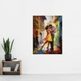 thumbnail image 2 of Salsa Latin Street Dance Colourful Dancing Painting Rhythm Body Energy Theatre Arts Artwork Extra Large XL Wall Art Poster Print, 2 of 5