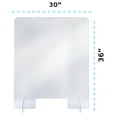 thumbnail image 7 of Alpine Protective Sneeze Guard, Clear Acrylic Sheet, Table Top, Desk Divider Panel Screen, 30" x 36", 7 of 7
