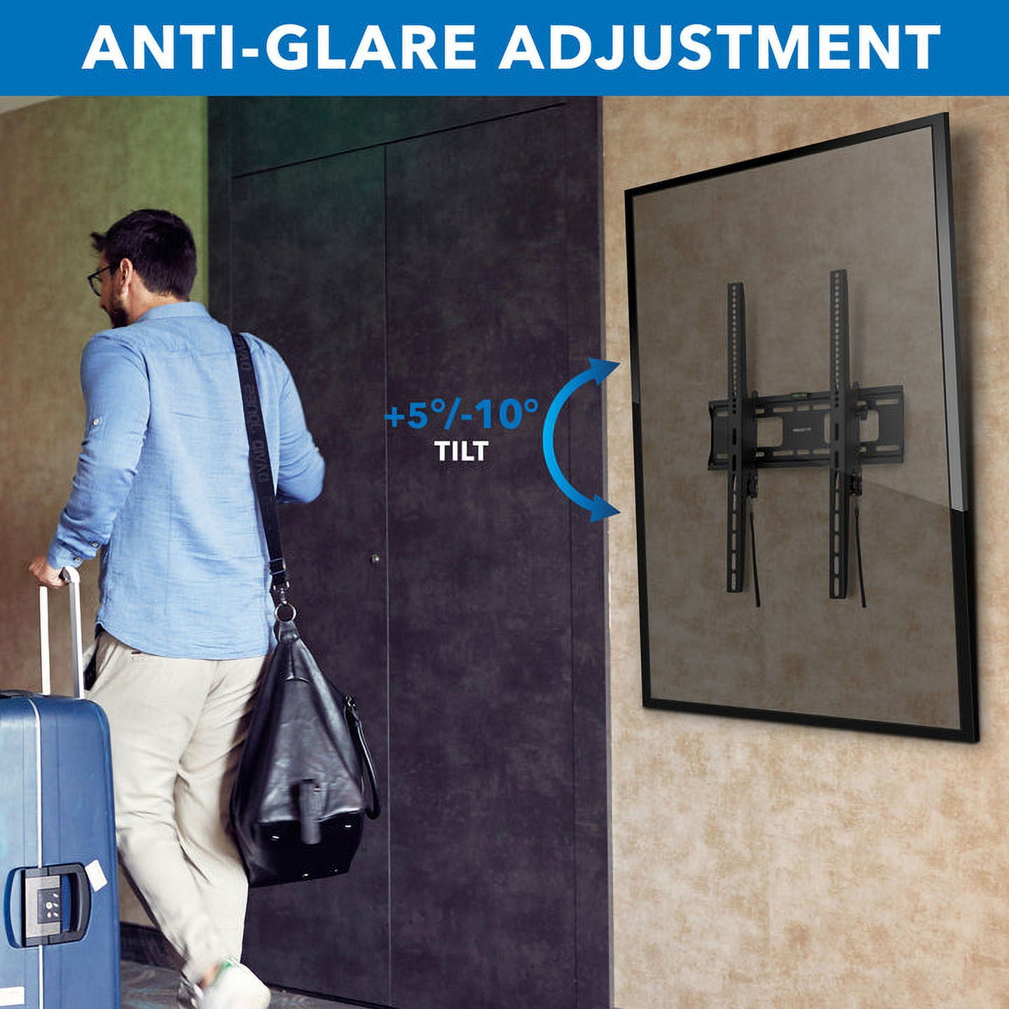 Mount-It! Portrait TV Wall Mount, from Screen sizes 37" to 75"