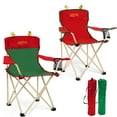 thumbnail image 6 of YOUNGWOOD Children's Camping Chair with Cup Holder and Storage Bag Christmas Gift, Red, 6 of 6