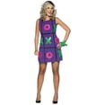 thumbnail image 2 of Rasta Imposta Purple Tic Tac Toe Game Dress Costume Adult Standard Female, 2 of 3