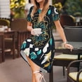 thumbnail image 3 of Easygdp Boho Dreamcatcher para Vestido Transpirable de Mujer, Vestido Suelto de Manga Corta con Pliegues y Bolsillos para el Verano, 3 of 6