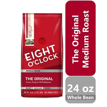 Eight O'Clock Original, Medium Roast, Whole Bean Coffee, 24oz