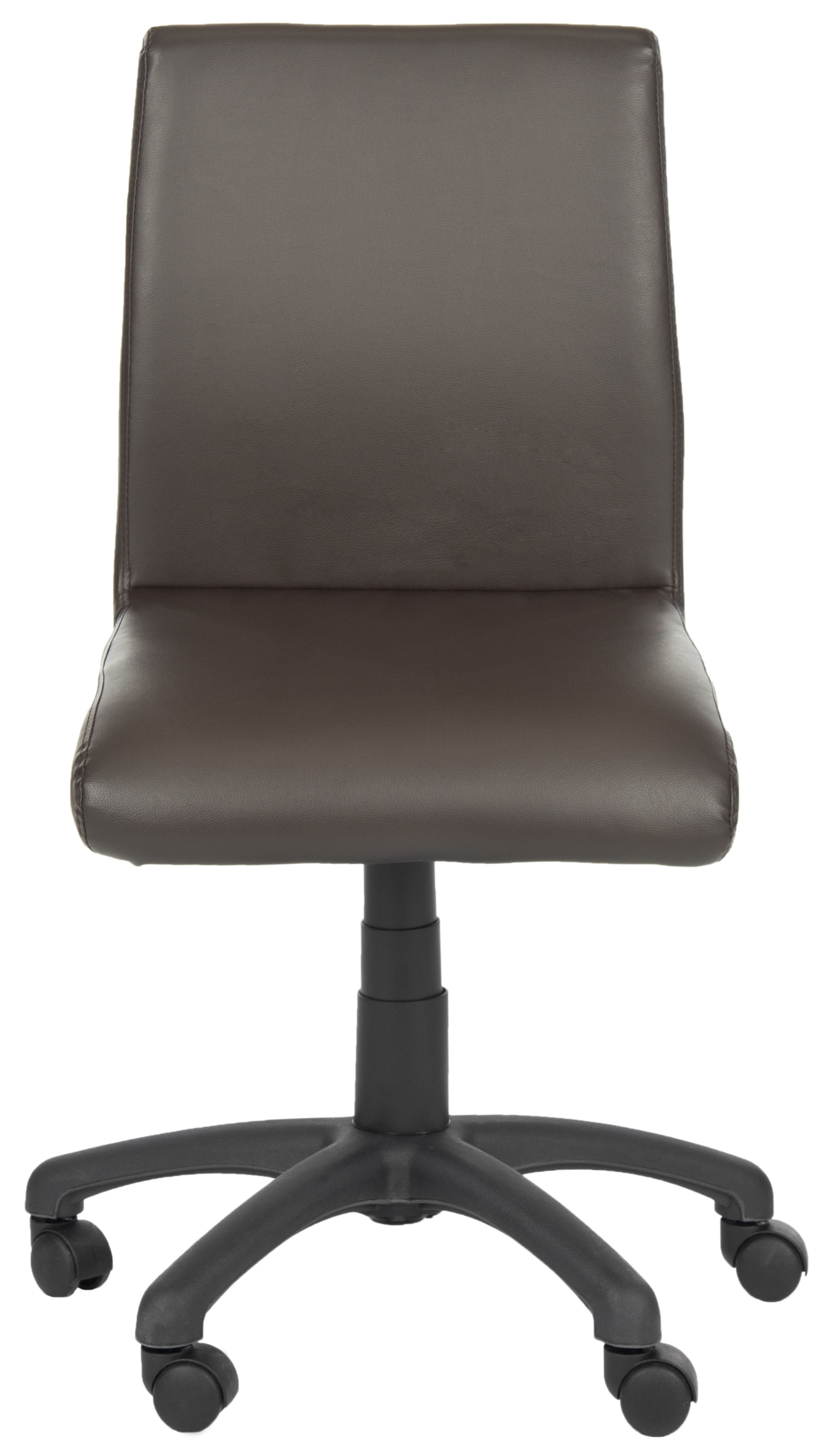 Safavieh Hal PVC Modern Rectangle Office Desk Chair, Brown