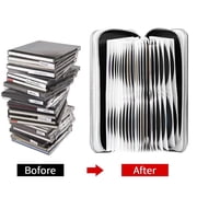 80 Capacity CD Case,Portable DVD Black Hard Plastic Holder Organizer