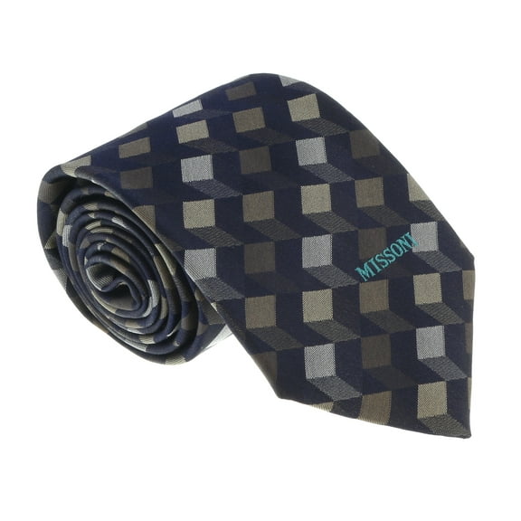 U5562 Silver/Gold Abstract 100% Silk Tie