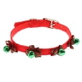 thumbnail image 2 of Adjustable Pet Christmas Festive Bell Collars For dogs and cats Holiday Gift Red, 2 of 10