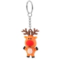 thumbnail image 2 of kurtrusly Keychain Christmas Themed Silicone Pendant Key Ring Bag Decorative Attachment Alloy Keychain, Type 8, 2 of 6