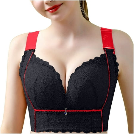 IFNND Womens Plus Size Bra Women s Comfortable Breast Casual Bra Underwear Sexy Lace Large Size No Underwire Full Coverage Everyday Bras