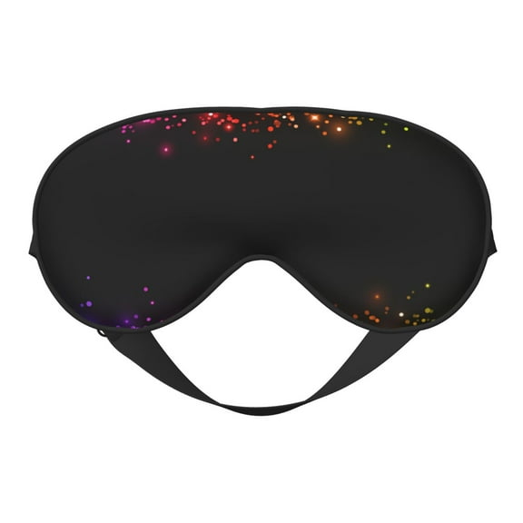 Eye Sleep Mask for Women Men - Rainbow Glitter Border Adjustable Soft Buckle Travel Eye Masks for Sleep Mask Blackout, Sleeping Mask for Women Men, Funny Blindfolds for Party Games