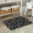 thumbnail image 5 of Kdxio Black White Leaves,16" x 24", Non-Slip Front Door Mats,Outdoor Welcome Mat Washable, 5 of 9