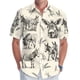 thumbnail image 3 of Camisa de playa con botones para hombre, estampado digital 3D, patrón de pollo, camisa hawaiana para surfear para hombre, camisas casuales de manga corta de talla grande, 3 of 5