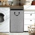 thumbnail image 5 of SNIGJAT Cesta para la colada grande, cesta alta para la colada con asas resistentes, cestas para ropa para la colada, cesta rectangular para ropa sucia para dormitorio, cesta extra grande para ropa de, 5 of 5