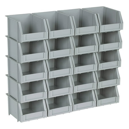 Hobbico Parts Box - 20 Bin Rail Mount Stackable Parts Storage