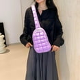 thumbnail image 5 of Municipal Puffer Quilted Sling Bag Puffy Crossbody Purse for Women Puffer Fanny Pack Quilted Chest Bag Puffy Waist Bag, 5 of 6