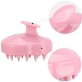 thumbnail image 2 of 2 Pcs Hair Shampoo Brush Scalp Massager Silicone Scalp Scrubber Scalp Brush Hair Wash Tool for All Hair Types - Black and Pink, 2 of 5