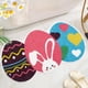 thumbnail image 5 of Decoraciones de Pascua, adornos de Pascua, regalos de Pascua, tapete de entrada de cachemira sintética de Pascua, tapete antideslizante para baño con dibujos de conejos, tapetes festivos, 5 of 6