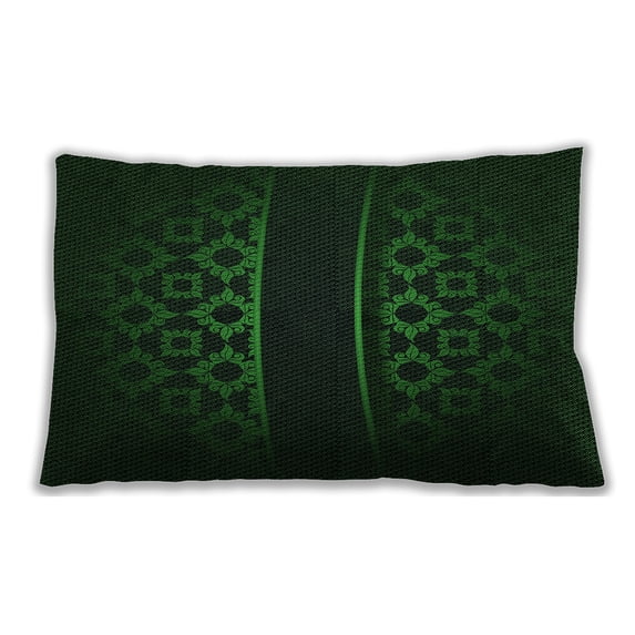 Ahgly Company Outdoor Rectangular Contemporary Lumbar Throw Pillow, 13 inch by 19 inch