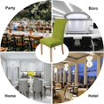 thumbnail image 5 of 4 Pieces Chair Covers(Green), Stretch Dining Chair Cover Modern Chair Protector Washable for Decoration Party Banquets Office Hotel, 5 of 5