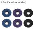 thumbnail image 3 of Uxcell 6Pcs Strip Discs Grinding Discs Set 4.5"x7/8" for Angle Grinder, Blue/Purple/Black, 3 of 6