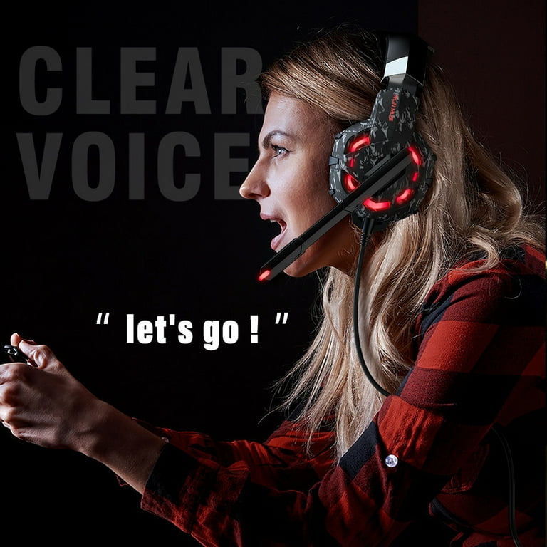 RUNMUS Gaming Headset Gaming Headphone with Noise Canceling Mic