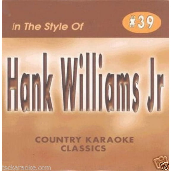 Hank Williams Jr Karaoke CD CDG