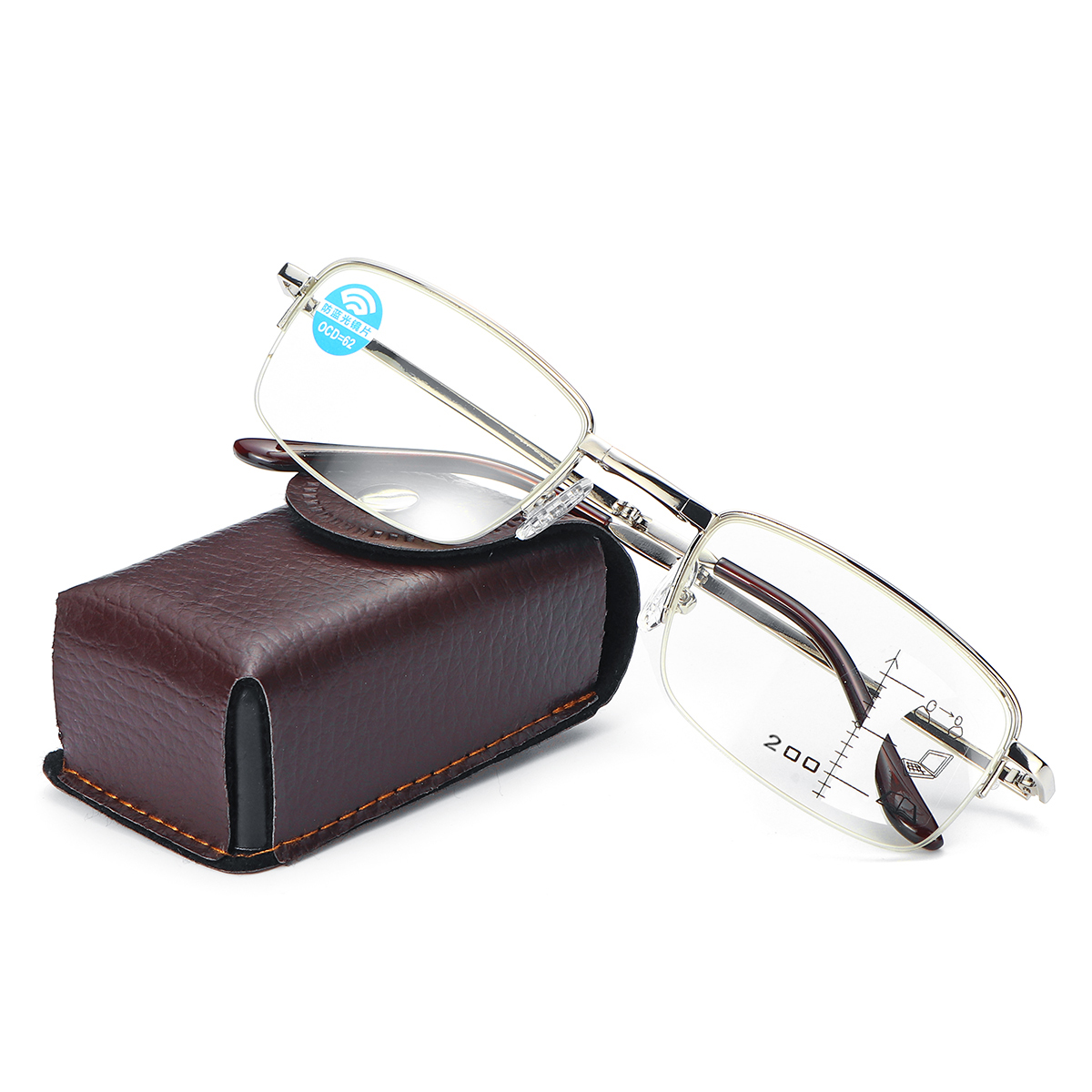 Foldable Progressive Multi Focal Antiblue lens Reading Glasses