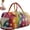A, variant on Hippie Van Quilted Duffle Bag, Boho Retro Travel Weekender Bag with Adjustable Strap, Vintage Floral Overnight Gym Bag for Women