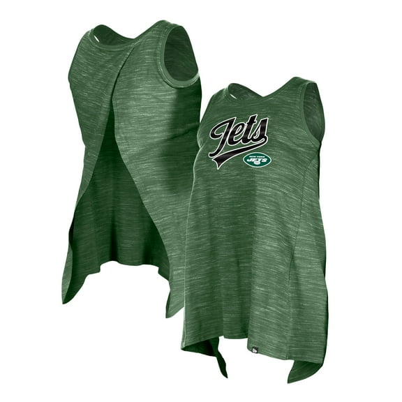 Women's New Era Green New York Jets Space Dye Active Tank Top