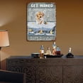 thumbnail image 5 of Get Naked Just Kidding This is A Half Bath Golden Retriever Dog Art Vintage Tin Sign Dog Lover Gift Bathroom Decor Plate Plaque Metal Tin Sign Birthday Housewarming Gift 12"x16", 5 of 8
