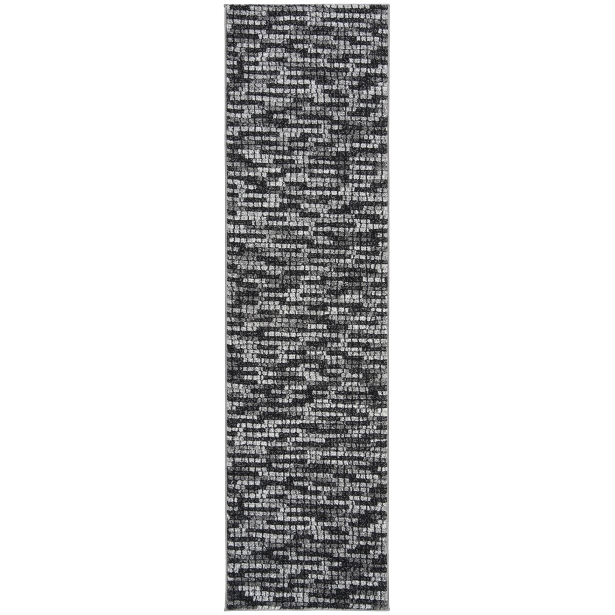 SAFAVIEH Porcello Scarlett Abstract Striped Area Rug, Light Grey/Charcoal, 2'7" x 5'