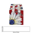 thumbnail image 4 of Memorial Day Saving!4th of July Decorations, Independence Day Table Flag Red White Blue Star Striped Floral Print Dining Table Decoration, 4 of 7