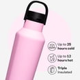 thumbnail image 3 of Cantimplora deportiva Thermos Corkcicle con triple aislamiento, 591 ml, color rosa, 3 of 9
