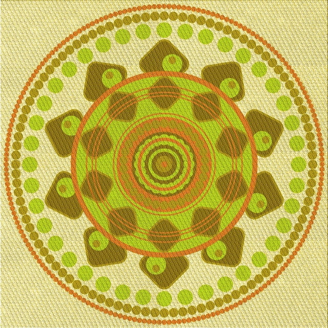 Ahgly Company Tapis d'Intérieur Lavable en Machine Carré Transitionnel Jaune Néon, 5 Pieds Carré