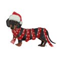 thumbnail image 3 of Fab Funky 18x14 Black Modern Framed Museum Art Print Titled - Christmas Des - Dachshund Snowflake Scarf, 3 of 5