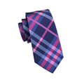 thumbnail image 3 of Dubulle Corbatas de seda tejidas para hombre, color rosa y azul, para boda, 3 of 5