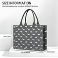 thumbnail image 3 of Large Capacity Tote Bag,Dachshund Handbag Fashion Luxury Tote Bag,15.7"x13"x 5.1" Inches,Laptop Compatible, 3 of 6