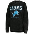 thumbnail image 2 of Women's G-III 4Her by Carl Banks Black Detroit Lions Comfy Cord Pullover Sweatshirt, 2 of 3
