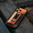 thumbnail image 4 of WIRESTER Shockproof Soft Rubber Cover Case for Apple iPhone 17 Pro Max 6.9" 2025, Red Vintage Cassette Tape, 4 of 5
