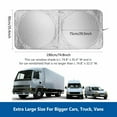 thumbnail image 4 of Foldable Car Windshield Sun Shade IC ICLOVER Block Sunlight UV Rays Sun Shield Front Window Sun Visor Protector Summer Winter for Trucks Vans MPV Large Vehicles (75 x35 ), 4 of 13