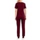 thumbnail image 3 of Traje de Pantalones para Mujeres Profesional Casual Cuello en V Manga Corta con Pantalones Largos, Ropa de Trabajo de Poliéster Ligera de Cuatro Estaciones para Uso Diario Y Casero, 3 of 3