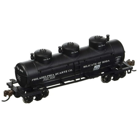 Three Dome Tank Car - Bachmann Industries 3 Dome Tank Philadelphia Quartz Company Car, N Scale, Highly Detailed By Bachmann Trains