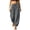 Gray, variant on Womens Linen Pants Women Plus Size Straight Cigarette - Raw Hem Office Wine S