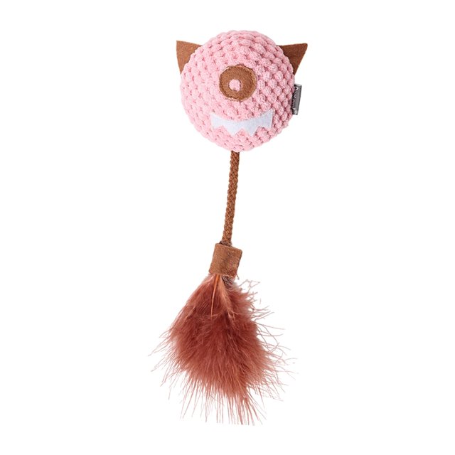 DOLITY Catnip Toy for Cats Kitten Bite Supplies Stuffed Cat Toy, Funny Interactive Cats Pink
