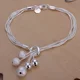thumbnail image 4 of Pulsera sólida de cadena lateral con hebilla bonita de Plata de Ley 925 para mujeres y hombres, abalorio para regalo de fiesta, joyería de moda para boda, 4 of 5
