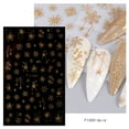 thumbnail image 4 of Glitter Gold Adhesive Nail Sticker, 4 of 5