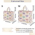 thumbnail image 3 of Corduroy Tote Bag for Women Shoulder Handbags Fashion Ladies Purses Satchel Messenger Bags Colorful Bow Pattern S, 3 of 8